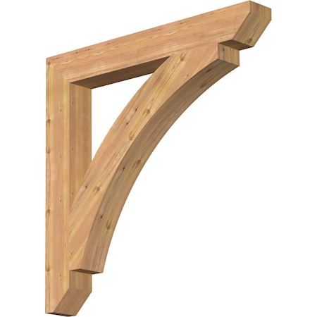 Ekena Millwork Thorton Slat Smooth Bracket, Western Red Cedar, 5 1/2"W x 44"D x 44"H BKT06X44X44THR06SWR
